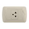 Universal 1 Gang Three Hole Socket , Single Switch Socket Over Current Protection